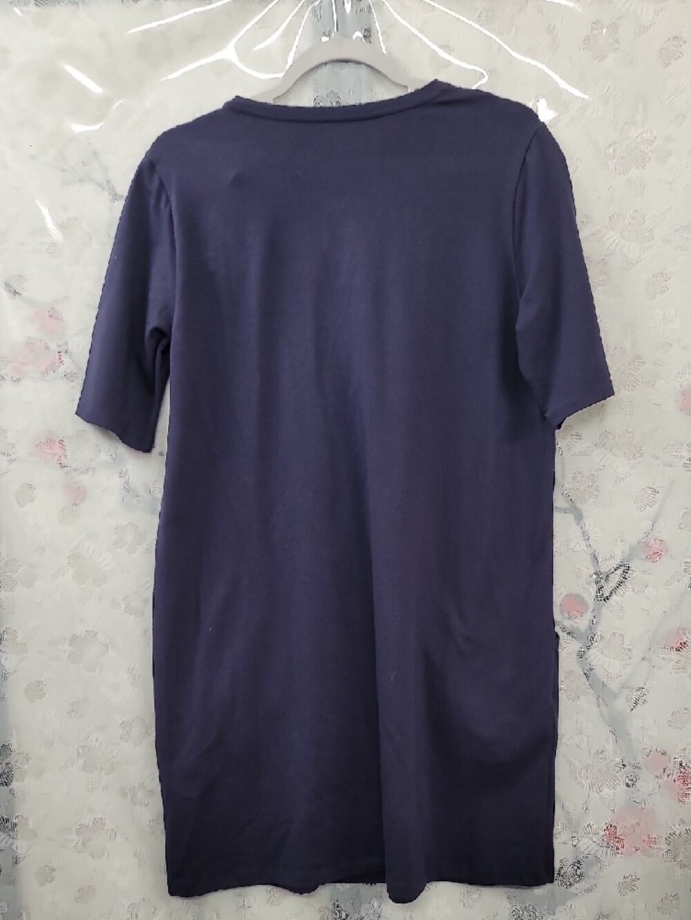 Eileen Fisher Nwt Organic Cotton Stretch V-Neck Dress Size Small - Picture 8 of 11